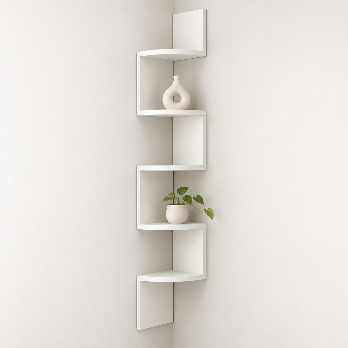 Eckregal Für Bücher Pflanzen Wohnzimmer Modernes Design