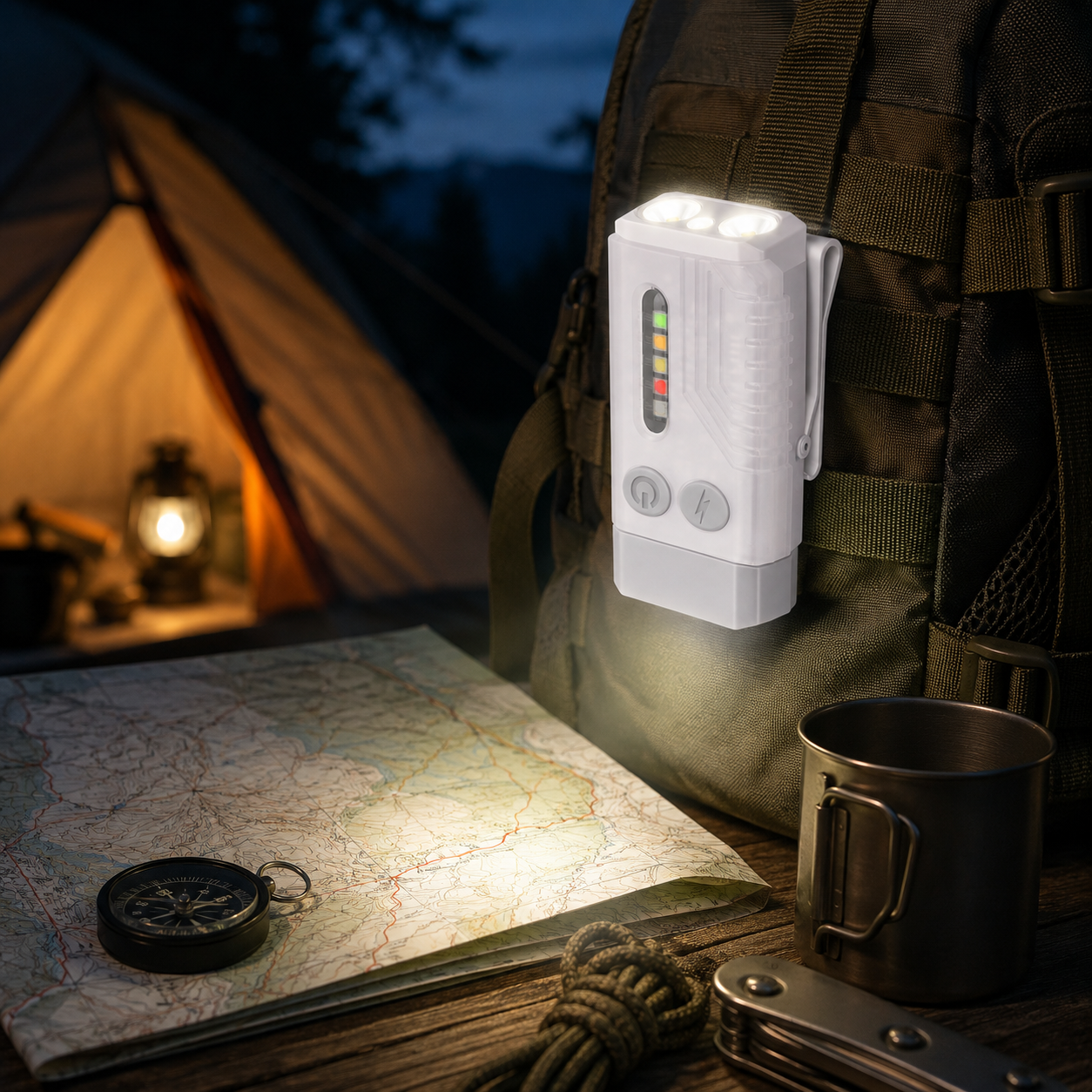 Edc Taschenlampe Für Outdoor Aktivitäten Kompakt