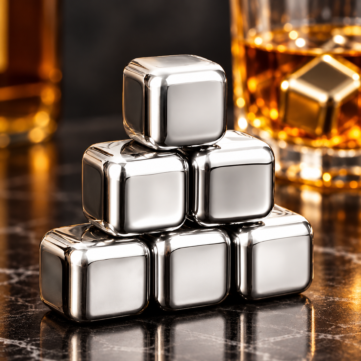 Edelstahl Whiskey Steine Kühlende Aufbewahrungstasche