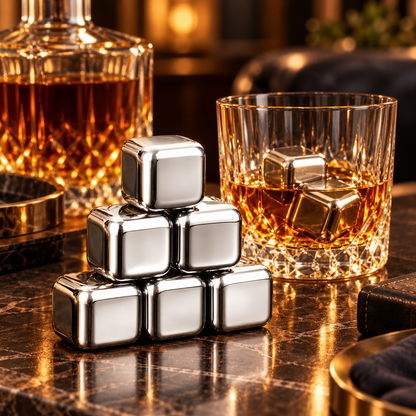 Edelstahl Whiskey Steine Kühlende Aufbewahrungstasche