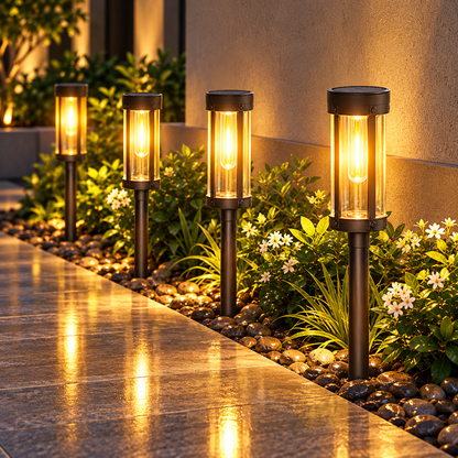 Einfache Installation Solar Gartenlampe Solarbetriebene Lampe