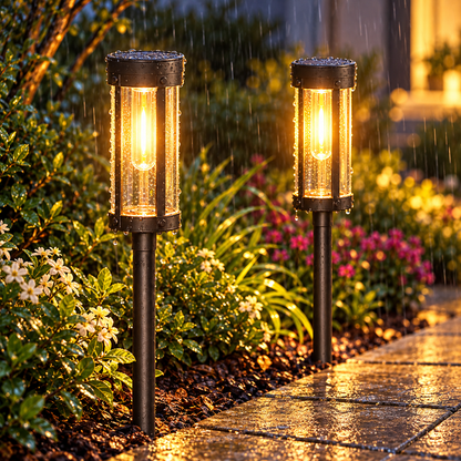 Einfache Installation Solar Gartenlampe Solarbetriebene Lampe