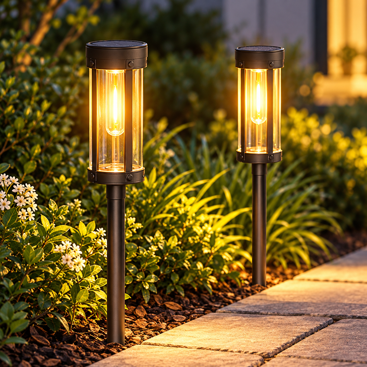 Einfache Installation Solar Gartenlampe Solarbetriebene Lampe