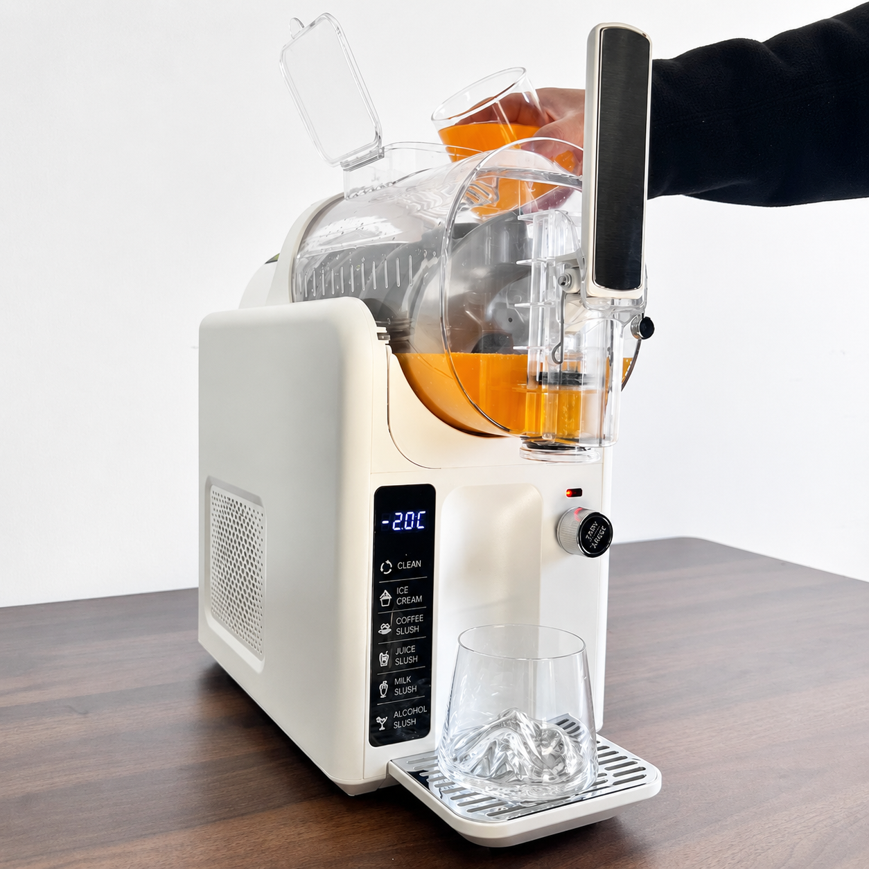Macchina per ghiaccio Slush machine a doppio contenitore per bevande a casa