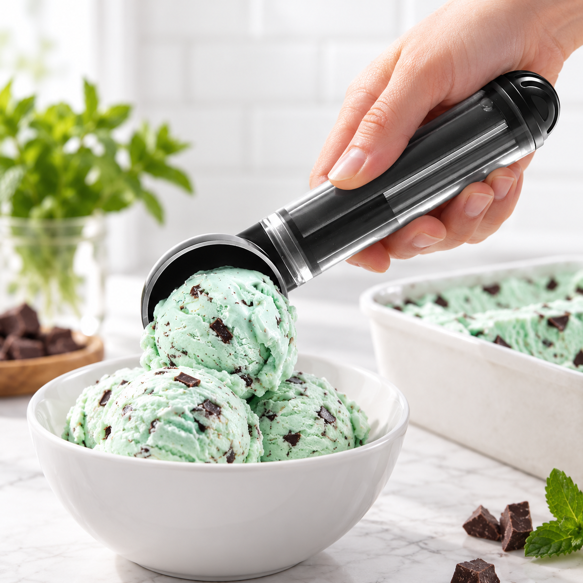 Eisportionierer Für Harte Eiscreme Ohne Heißes Wasser