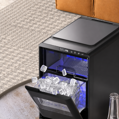 Macchina per cubetti di ghiaccio compatta per cucina domestica, produttore di cubetti di ghiaccio