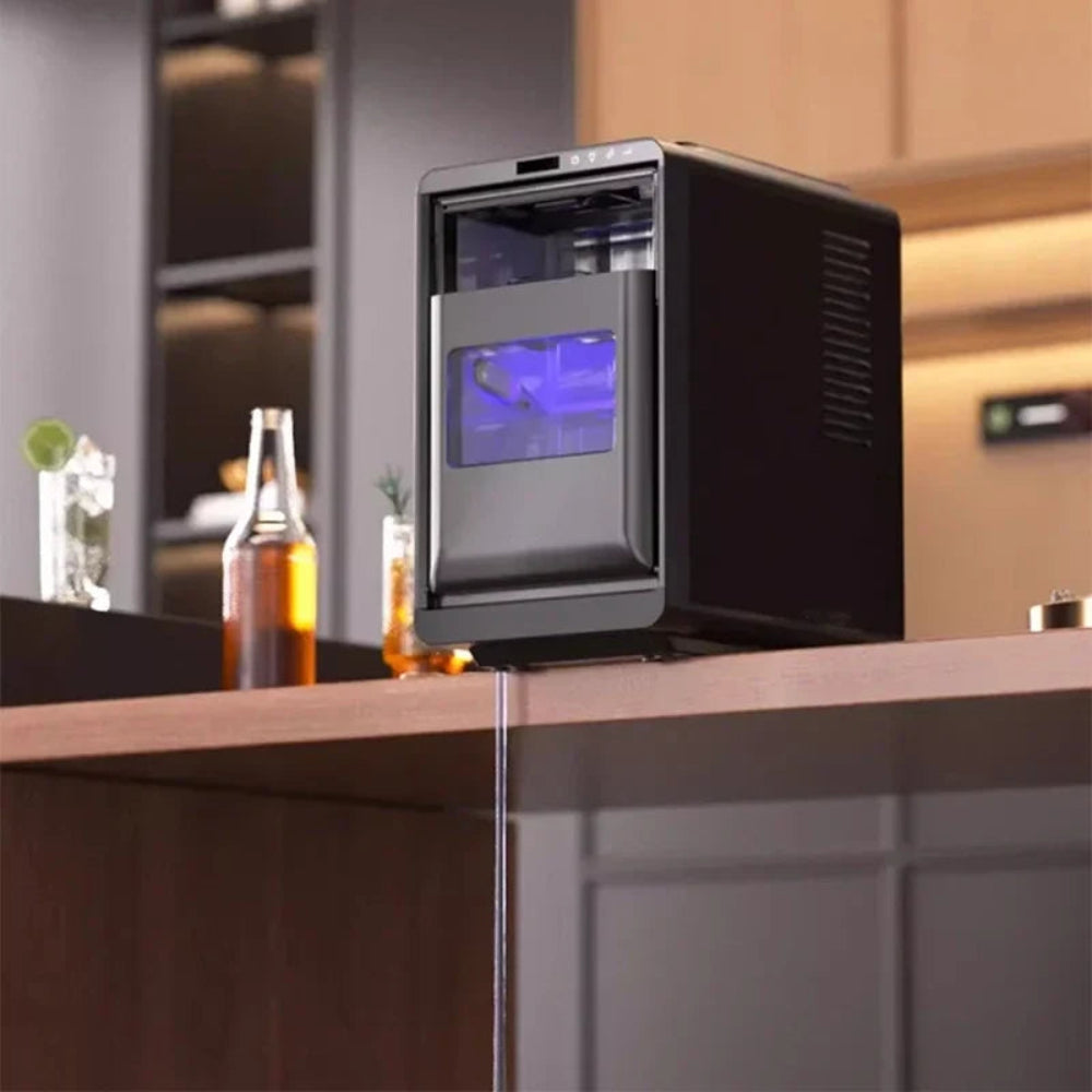 Macchina per cubetti di ghiaccio compatta per cucina domestica, produttore di cubetti di ghiaccio