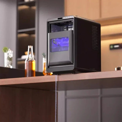 Macchina per cubetti di ghiaccio compatta per cucina domestica, produttore di cubetti di ghiaccio