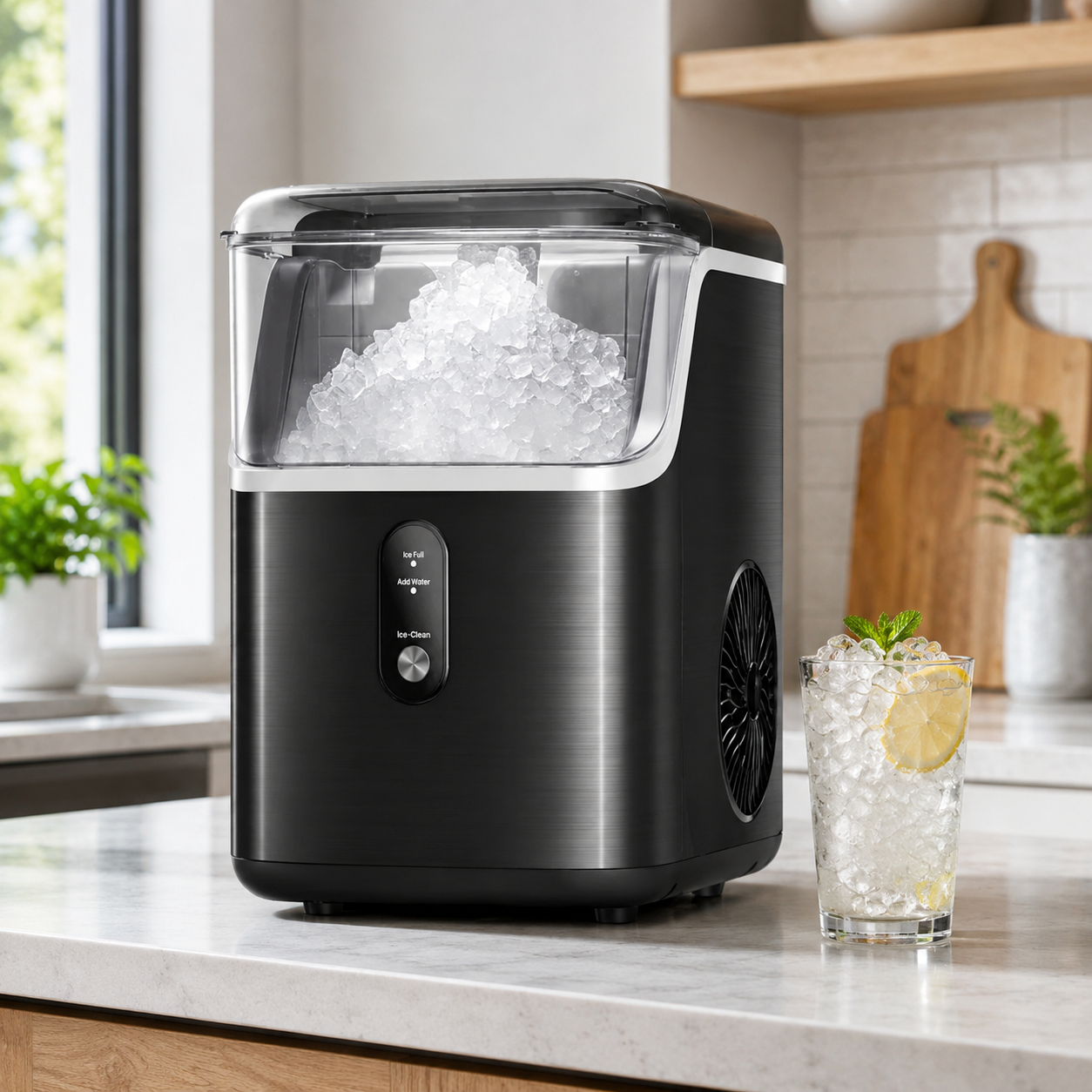 Nugget Ice Cube Machine Compact Kitchen Home
