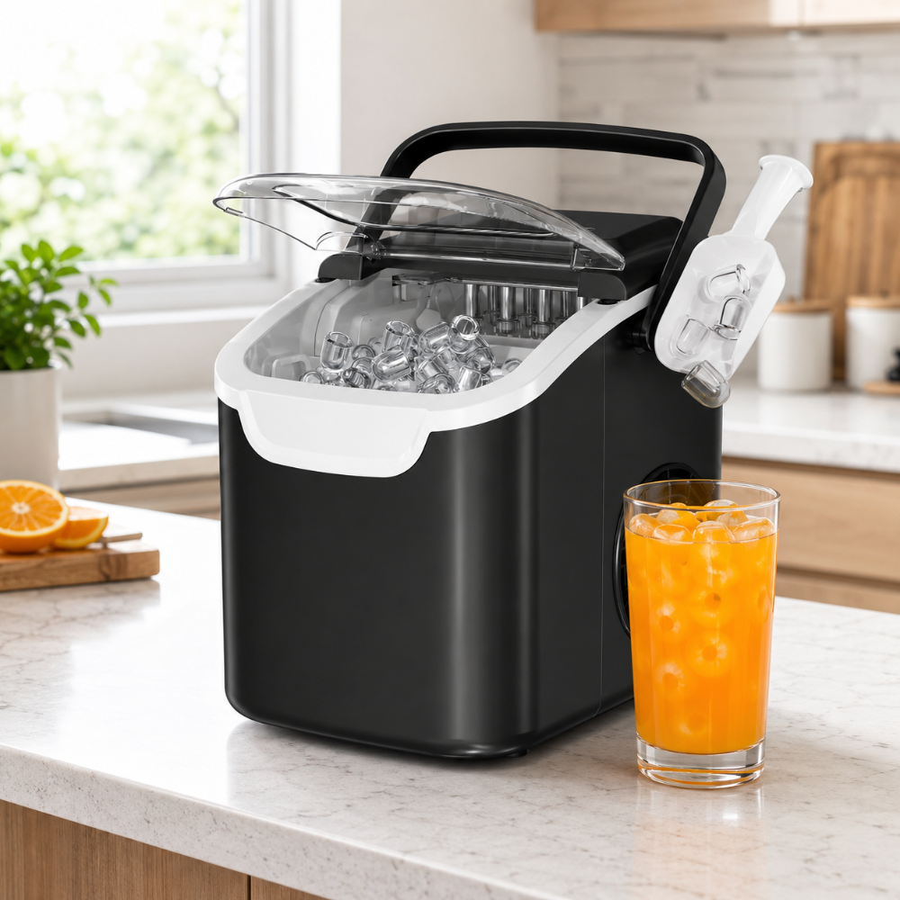 Machine à glaçons auto-nettoyante compacte pour cuisine et camping