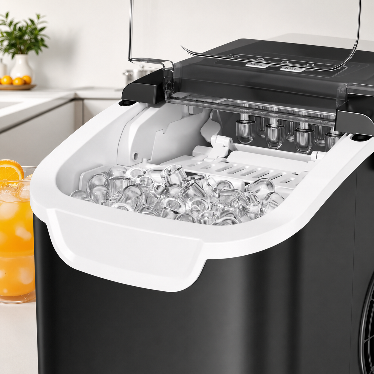 Machine à glaçons auto-nettoyante compacte pour cuisine et camping