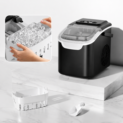 Machine à glaçons auto-nettoyante compacte pour cuisine et camping