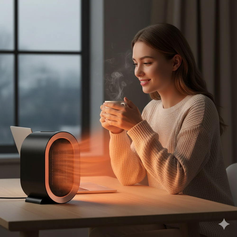 Elektrischer Mini-Heizlüfter Energiesparend Kompakt