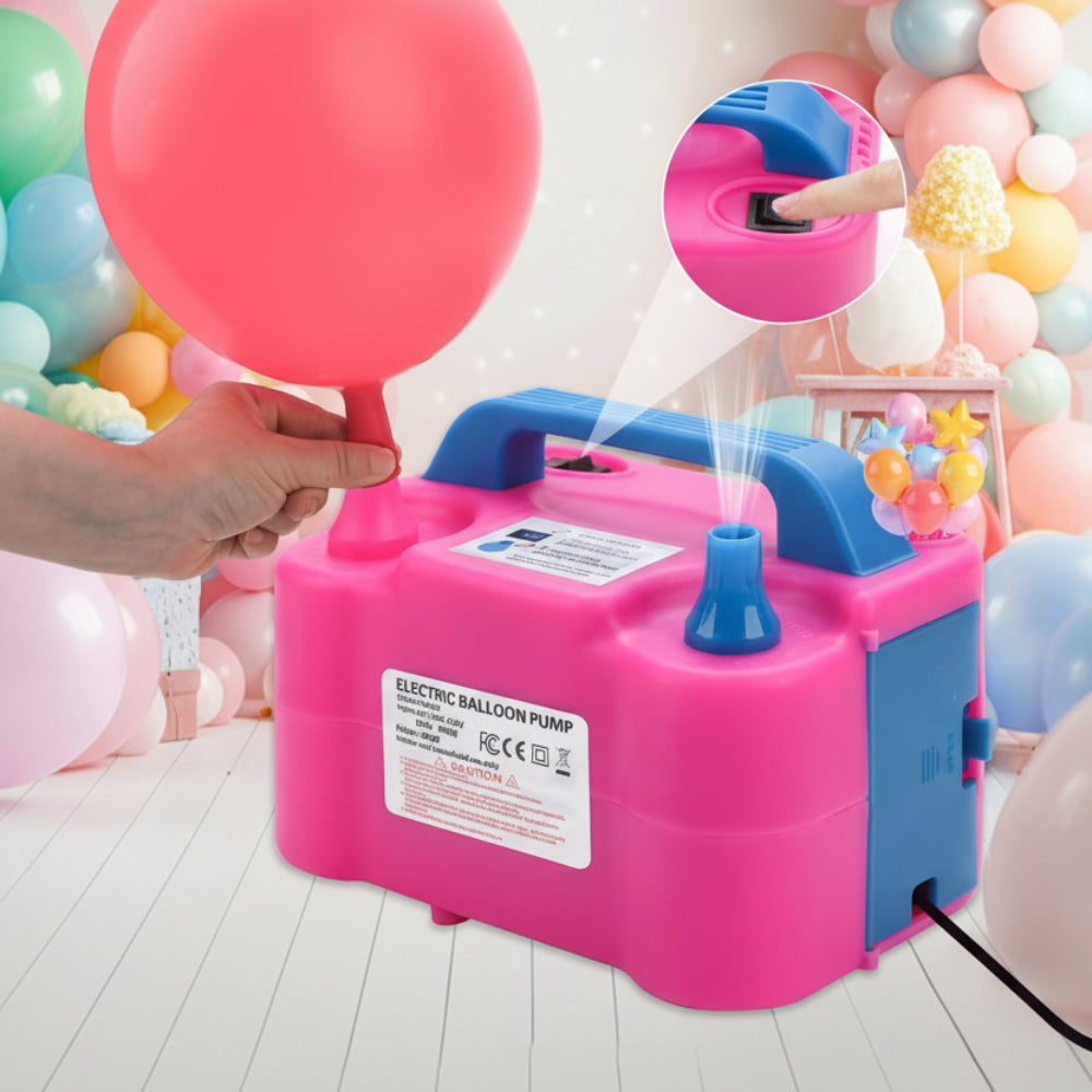 Balloon Pump Electric Dual Nozzle Party Decoration Tool