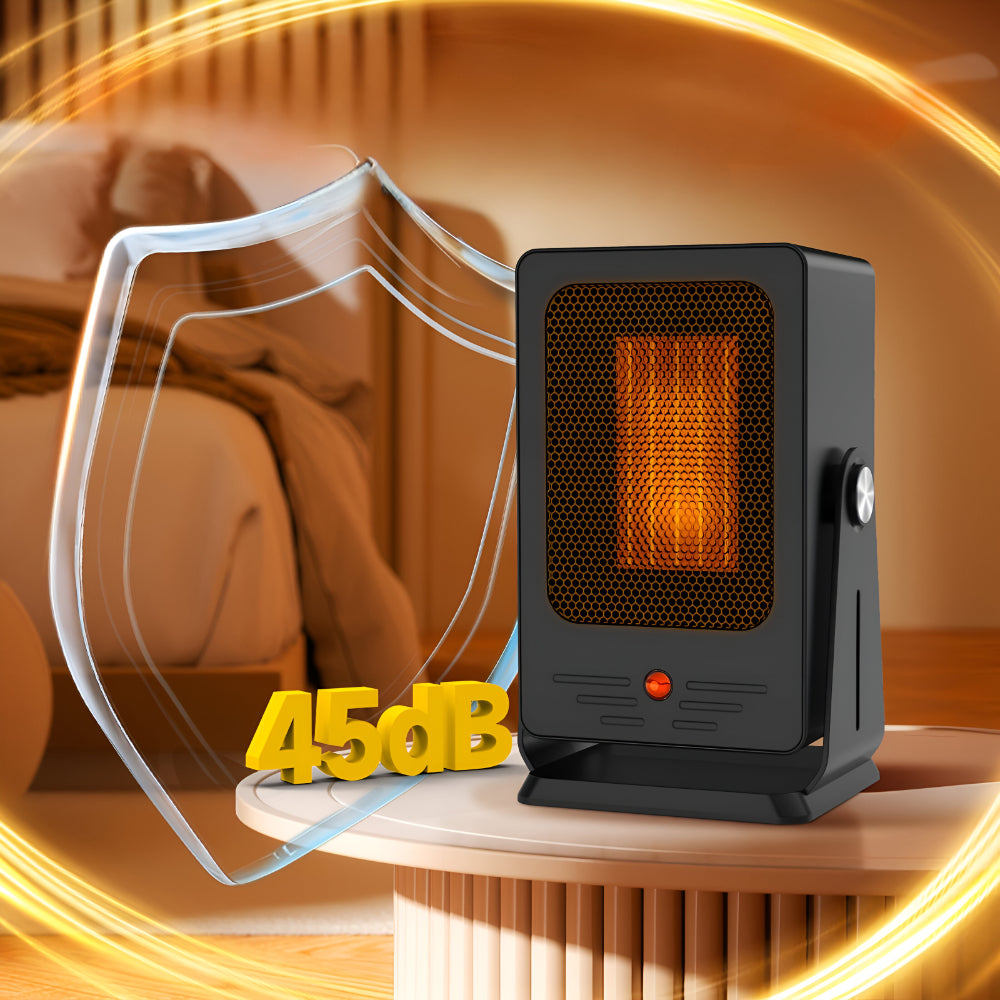 Ceramic Fan Heater 900W Portable Fast Heating Energy Efficient