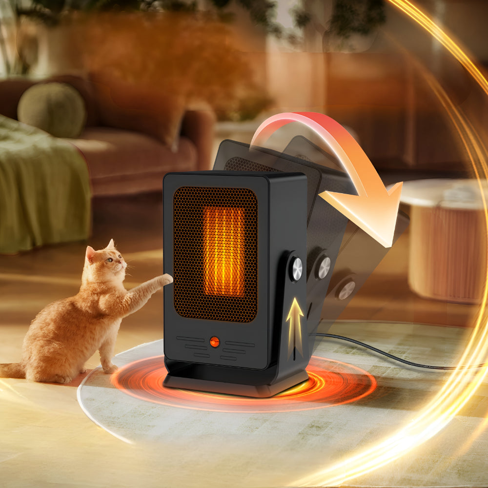 Ceramic Fan Heater 900W Portable Fast Heating Energy Efficient