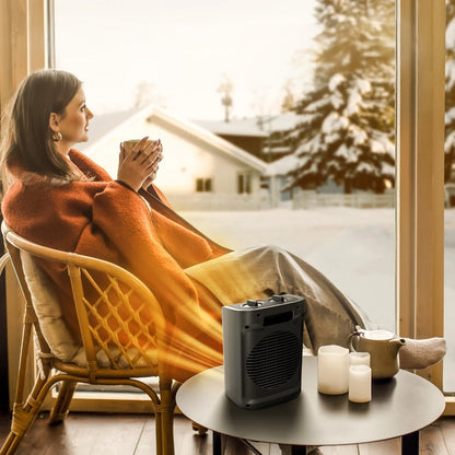 Ceramic fan heater 1500W quiet fast heating portable