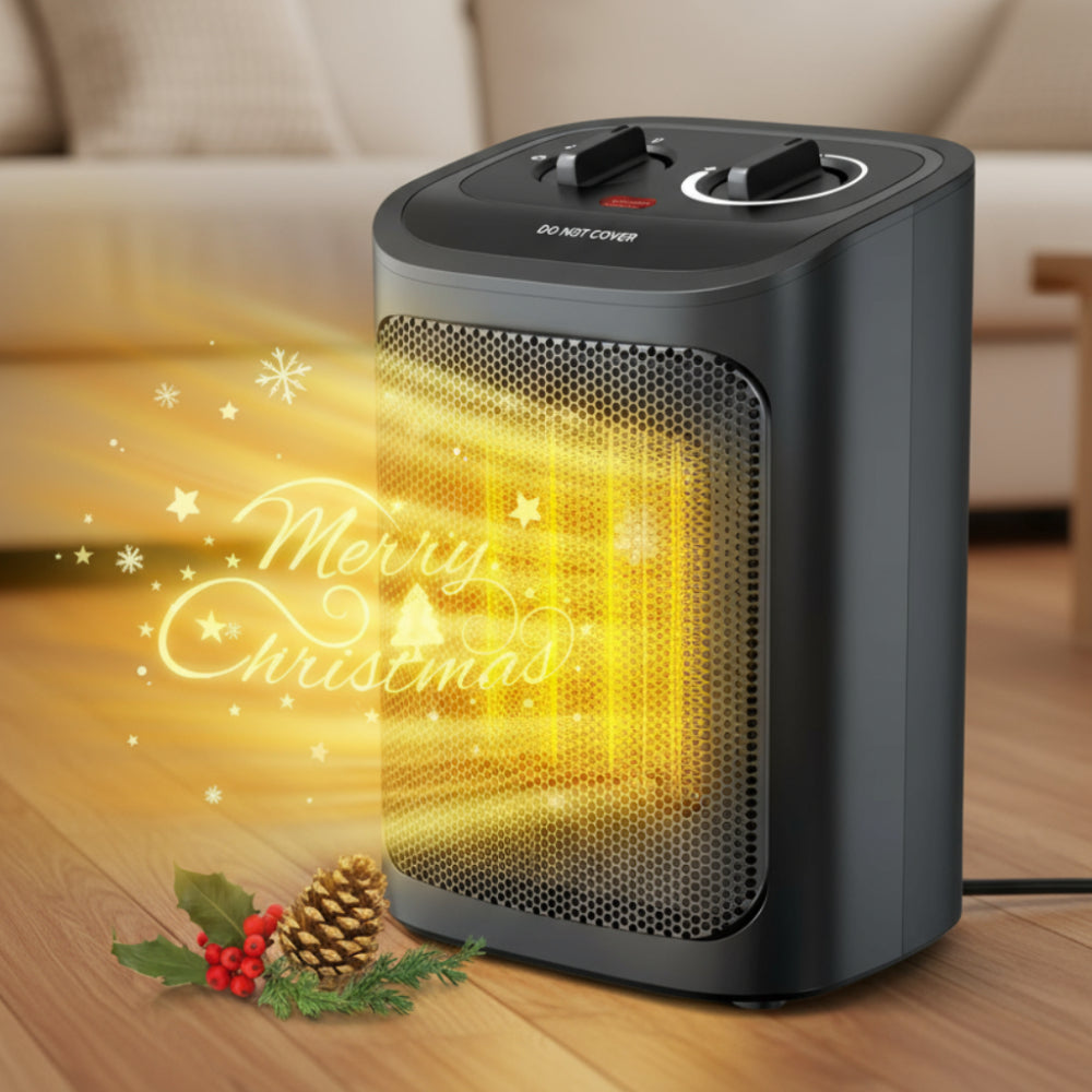 Ceramic fan heater 1500W quiet fast heating portable