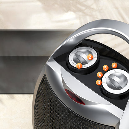 Ceramic fan heater 1500W portable energy-efficient quiet fast heating