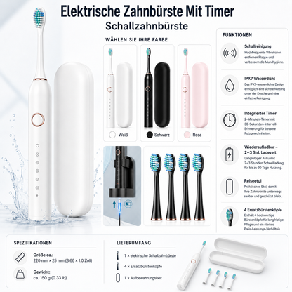 Elektrische Zahnbürste Mit Timer Schallzahnbürste