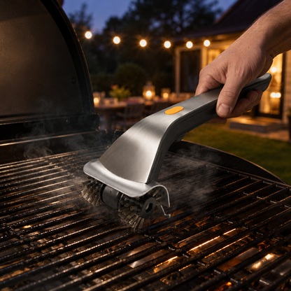 Elektrische Grillbürste Rotierende Köpfe Wasserreservoir