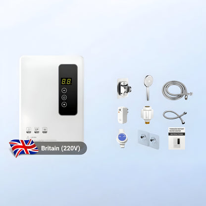 Electric Instantaneous Water Heater Compact Energy Efficient Instant Warmth