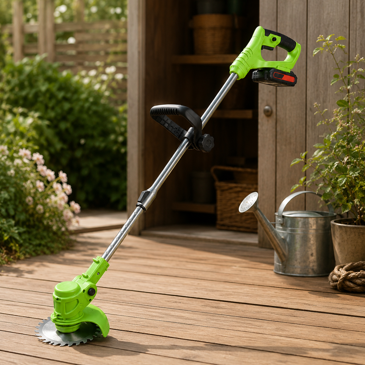 Elektrischer Rasentrimmer Mit Akku Gartenwerkzeug Grastrimmer