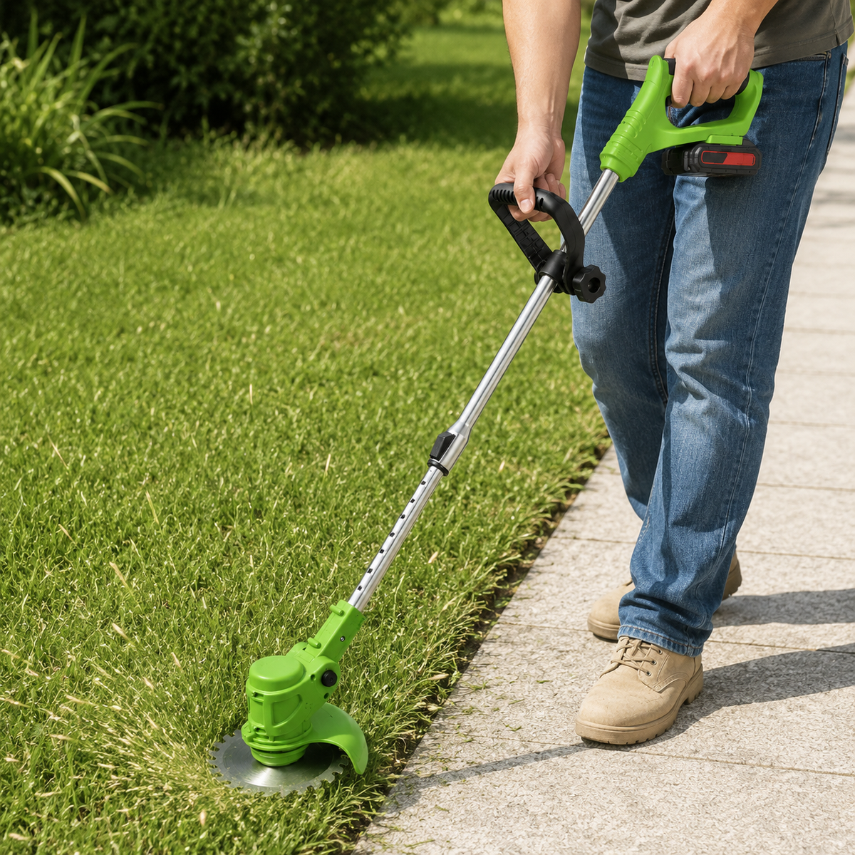 Elektrischer Rasentrimmer Mit Akku Gartenwerkzeug Grastrimmer
