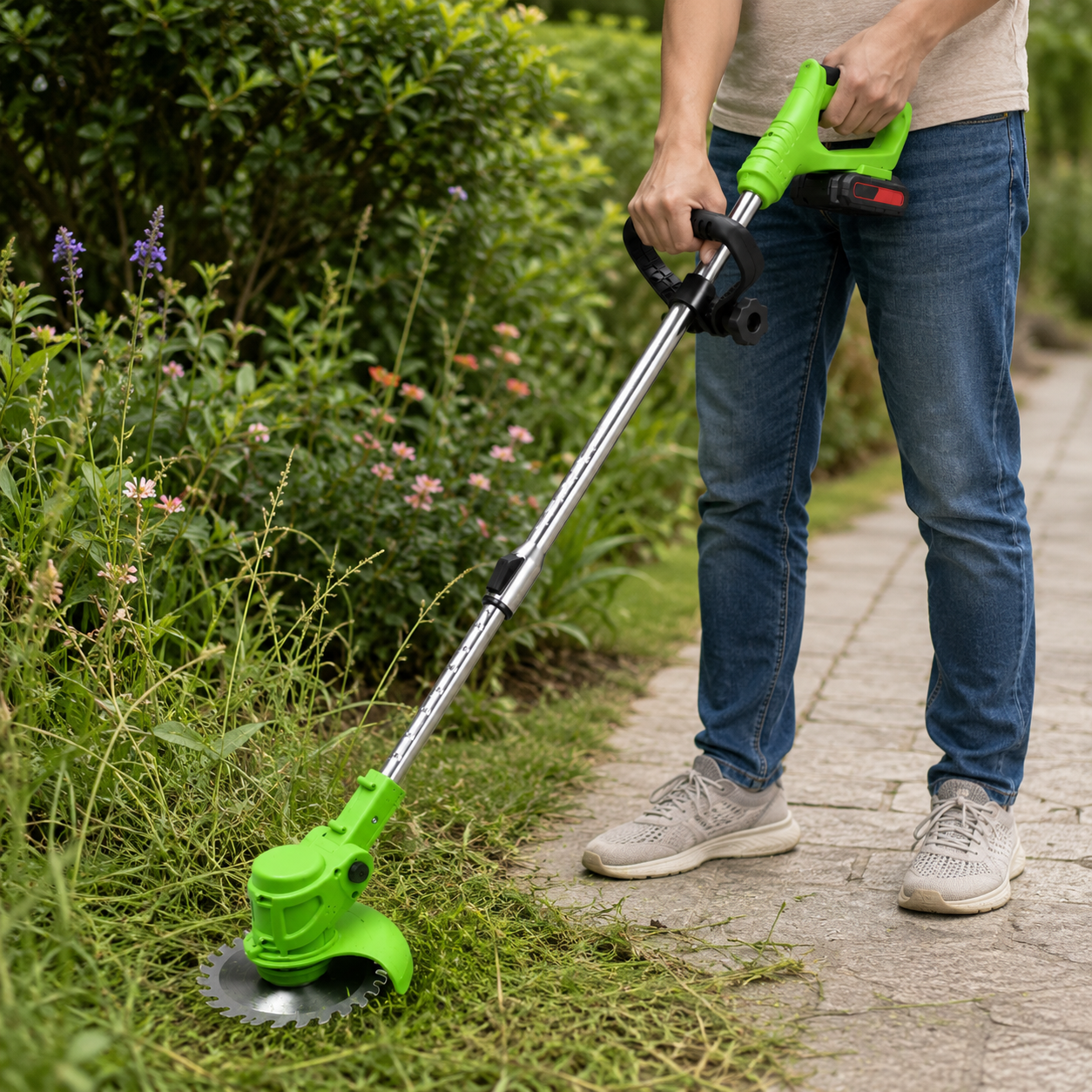 Elektrischer Rasentrimmer Mit Akku Gartenwerkzeug Grastrimmer