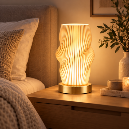 Energiesparende Tischlampe Mit USB Wellenform Design