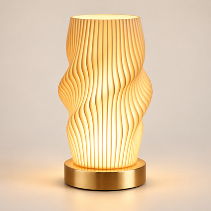Energiesparende Tischlampe Mit USB Wellenform Design
