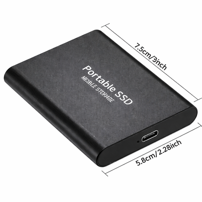 Externe SSD Portable USB C Datenspeicher