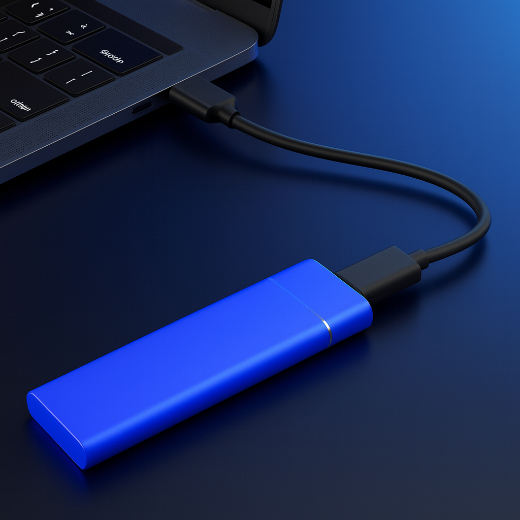 Externe Festplatte Speicher USB Metall Design Tragbar Kompakt