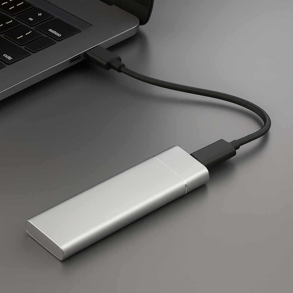 Externe Festplatte Speicher USB Metall Design Tragbar Kompakt