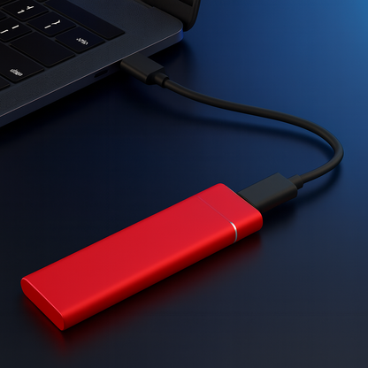 Externe Festplatte Speicher USB Metall Design Tragbar Kompakt