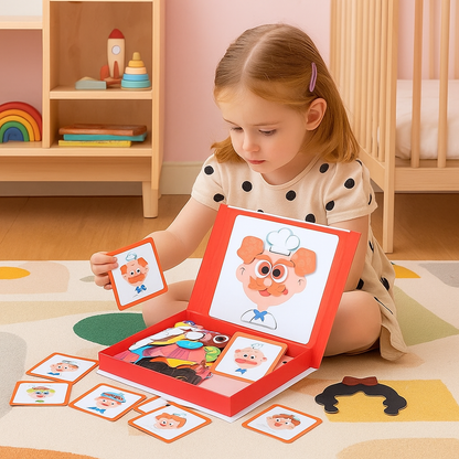 Pädagogisches Gesichtsausdruck Lern Puzzle für Kinder