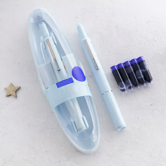 Stylo plume rétractable métal confort d'écriture rechargeable usage quotidien