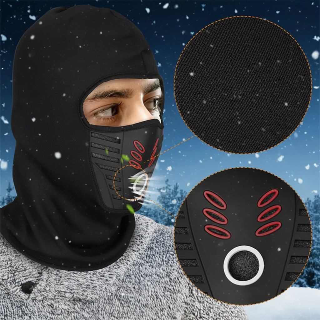 Maschera facciale invernale antivento traspirante calda per attività all'aperto