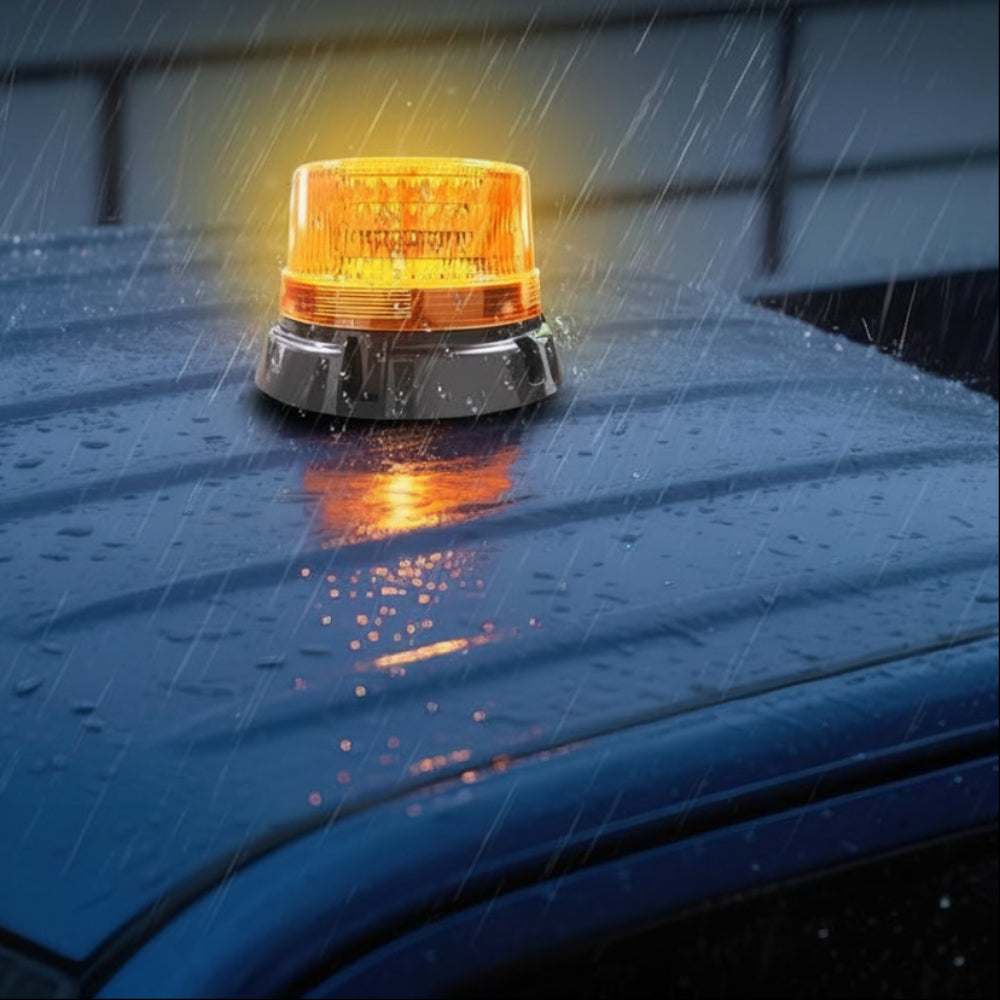 Vehicles LED Warning Light Magnetic Wireless Work Machines
