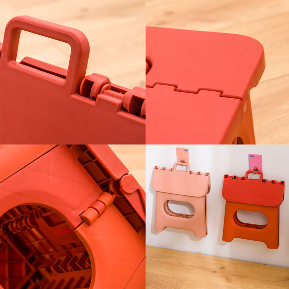 Faltbarer Tritthocker Tragbar Kunststoff Klappbarer Hocker Griff10