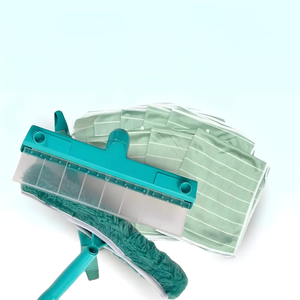 Fensterabzieher Set mit Teleskopstange für streifenfreie Reinigung