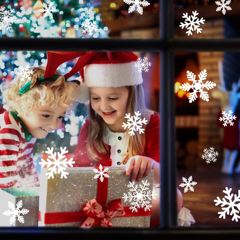 Fensteraufkleber Weihnachten Schneeflocken Deko Sticker