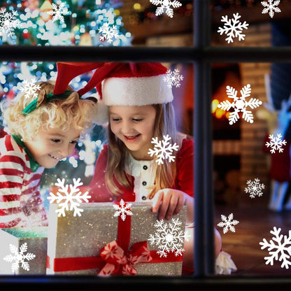 Fensteraufkleber Weihnachten Schneeflocken Deko Sticker