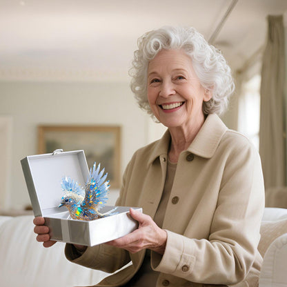 Window decoration bird glass look hanging decoration light catcher design