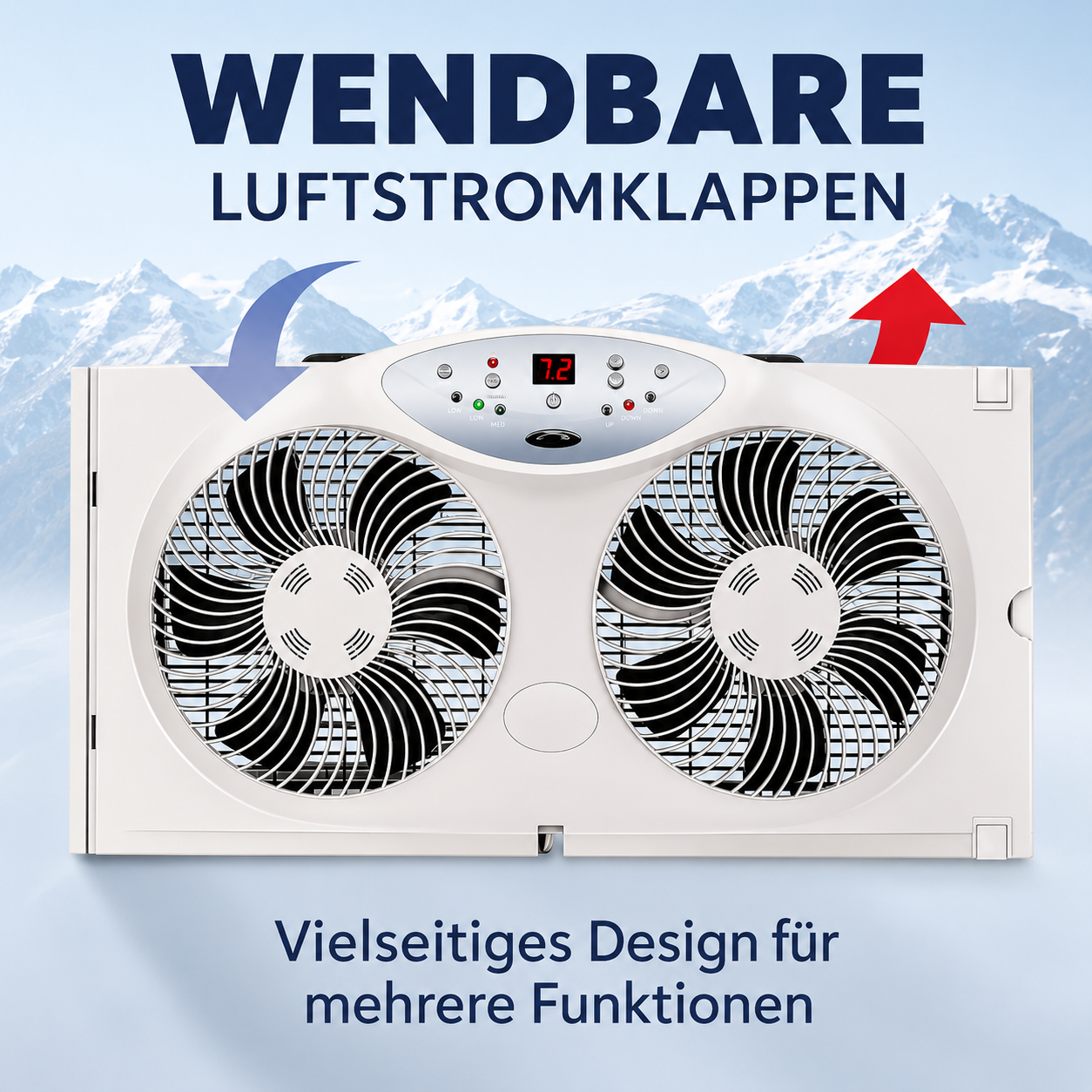 Ventilatore per finestra raffreddamento circolazione aria