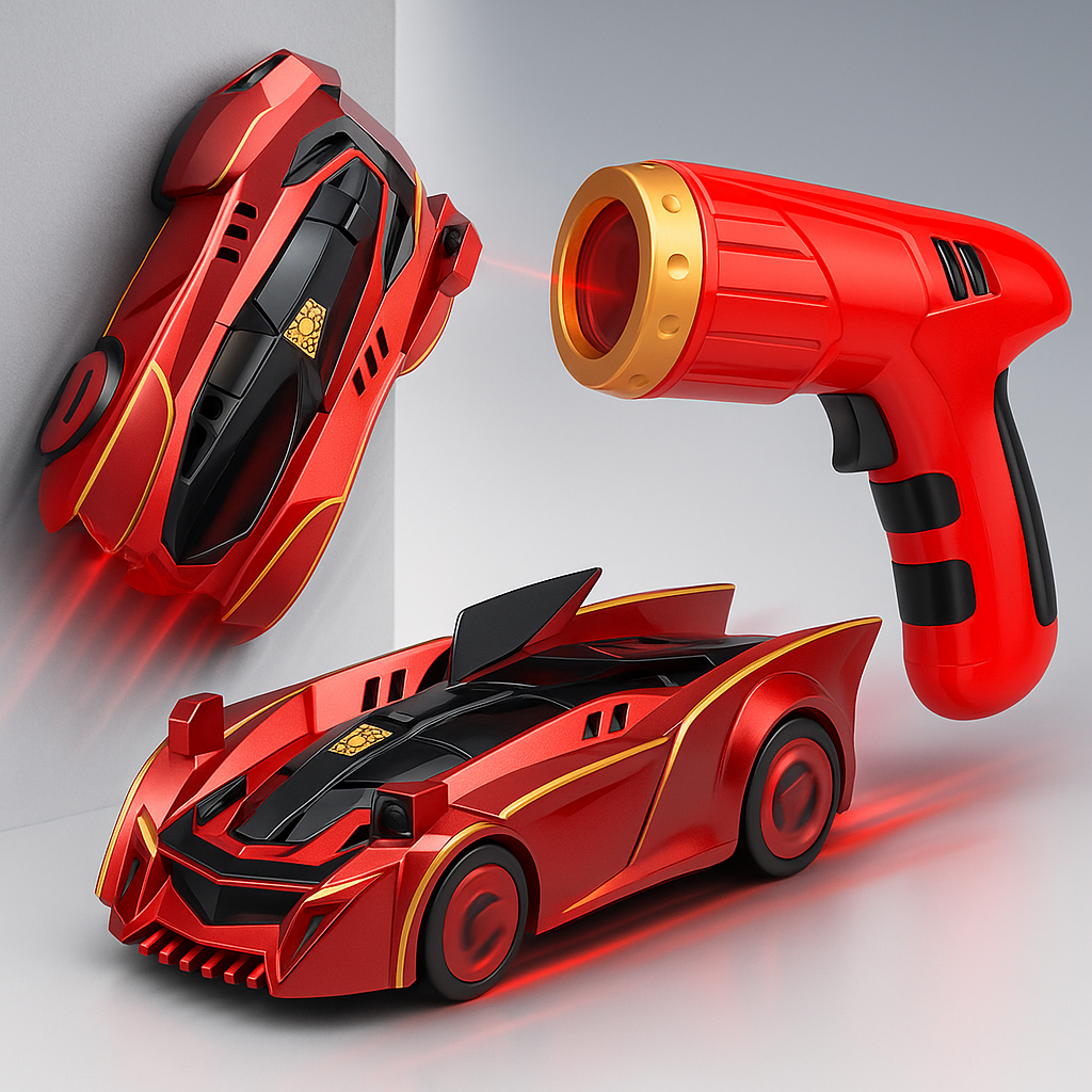 Ferngesteuertes Auto Laser Wandspielzeug Kinder