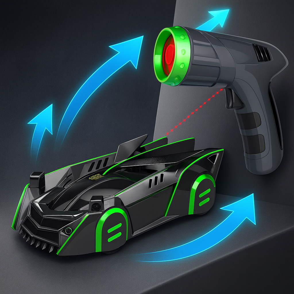 Ferngesteuertes Auto Laser Wandspielzeug Kinder