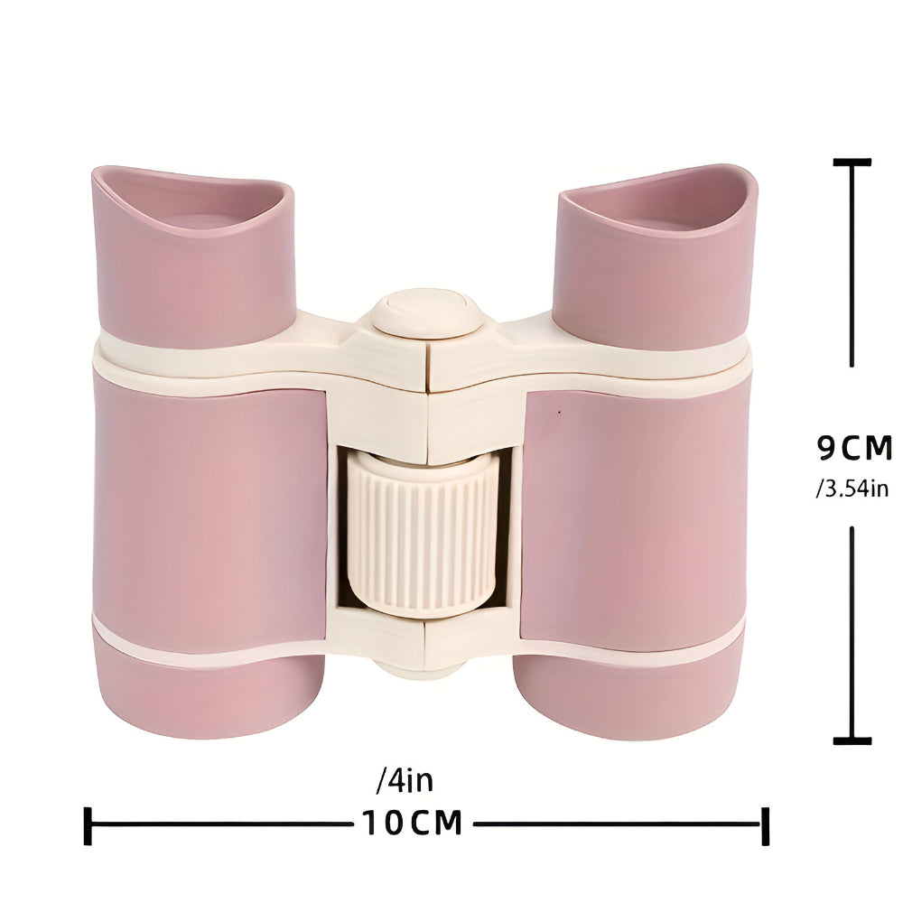 Fernglas Kinder Lernspielzeug Outdoor 4x30 PU Leder Abenteuer