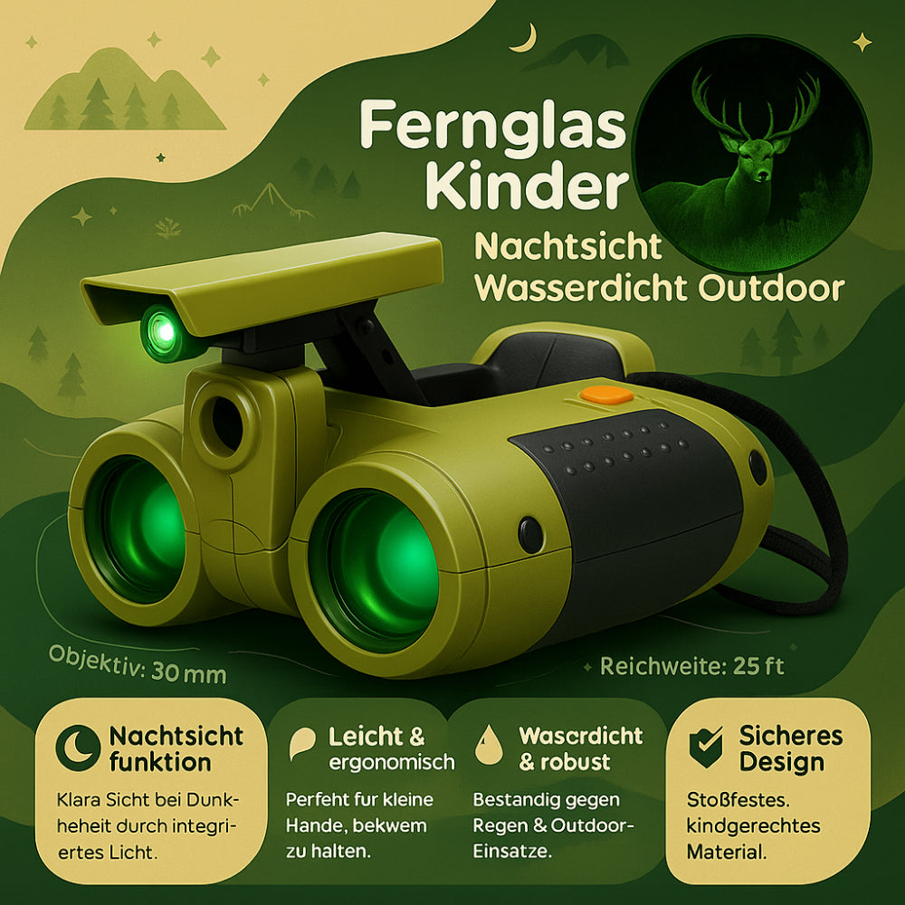 Fernglas Kinder Nachtsicht Wasserdicht Outdoor