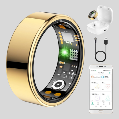 Fitness Ring Smart Ring Edelstahl Schlaftracker Gesundheitstracker